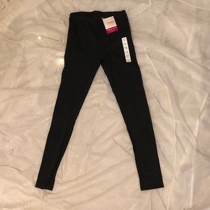 NWOT XS Girls Black Leggings